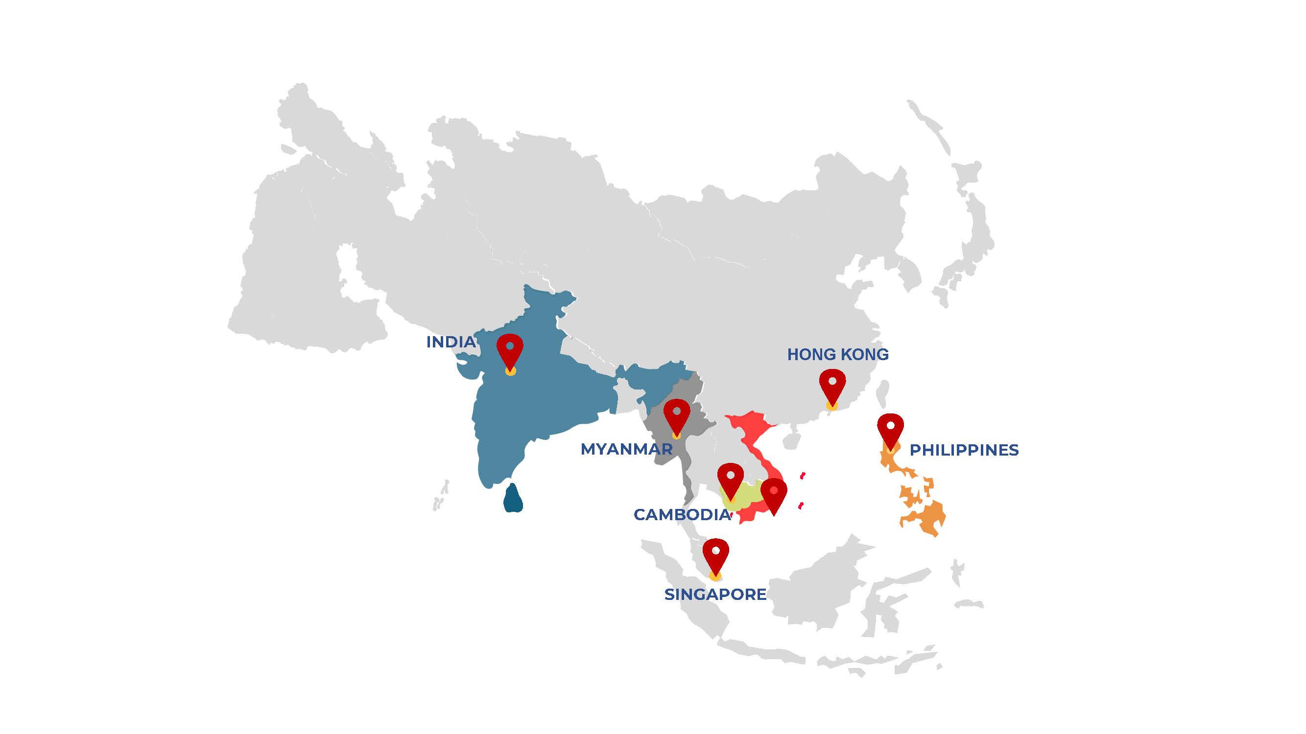 Offices & Warehouses map